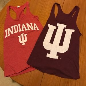 IU (Indiana University) tank tops! Set of 2!
